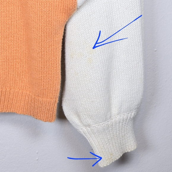 VTG Mondi Women's Print Knit Sweater Cottagecore Coastal Comfy Bell Sleeves Sm - Picture 9 of 14